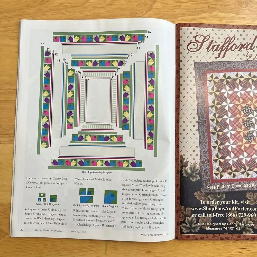 Magazine Lot Fons and Porters Love of Quilting Includes Special Edition